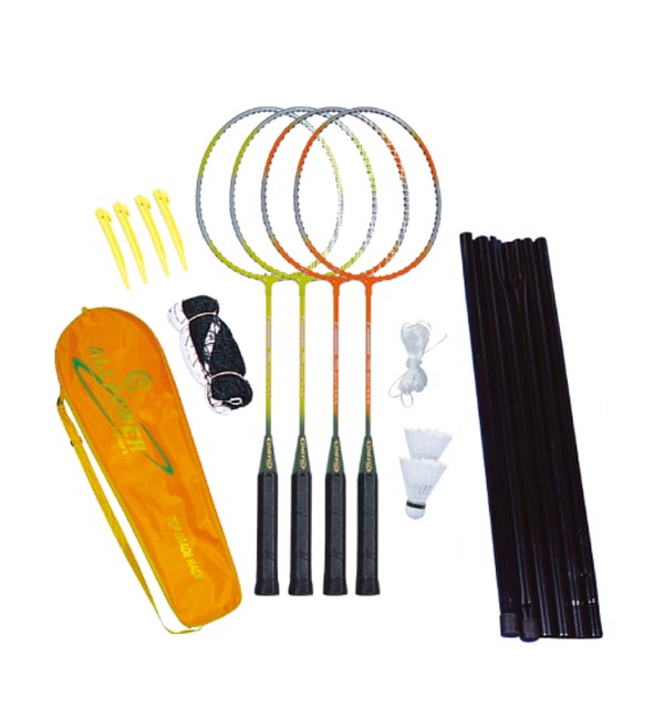 INCL.4PCS METAL RACKET