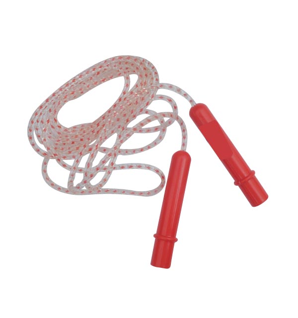 SKIPPING ROPE WITH PLASTIC HANDLE
